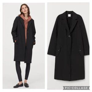 H&M Straight Cut Oversized Long Coat Women’s size Small